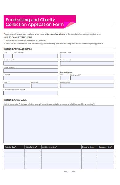 Apply for a charitable fundraising authority .